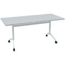Quadrifoglio - Tavolo Da Riunione 160x70x73 Pop-up - Grigio/bianco