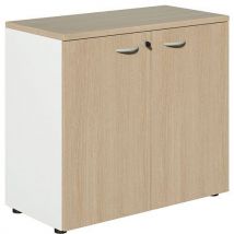 Quadrifoglio - Armadio Con Ante Battenti Practika A73xl80cm Rovere/bianco