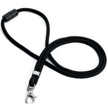 Durable - Lanyard rotondo con moschettone - Nero 46 cm - 80% riciclato eco-sensibile