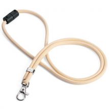 Lotto di 10 Lanyard Rotondo Con Moschettone - Beige - Durable