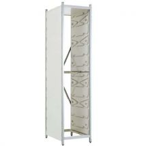Hupfer - Scaffalatura per Ambienti Ospedalieri Iso-Stock - 2000x455x600 mm - 12 Livelli - Alluminio Riciclato 50% - Montaggio Senza Attrezzi
