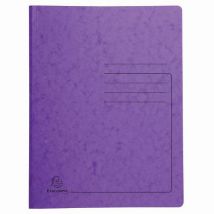 Lotto di 25 Cartellette A Molla In Cartoncino Lucido 24 X 32 Cm - Exacompta