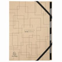 Exacompta - Classificatore Harmonika 9 Scomparti Eterneco - A4 Assortiti