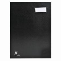 Exacompta - Libro Firma Direzione Con Retro A Soffietto - 18 Scomparti - Nero