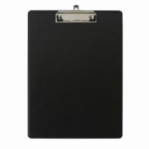 Lotto di 10 Portablocco Con Tasca - Formato 23x32cm A4-nero - Exacompta