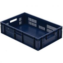 Contenitore Impilabile 28 L Pareti Forate E Fondo Pieno 600x400x150 - Manutan