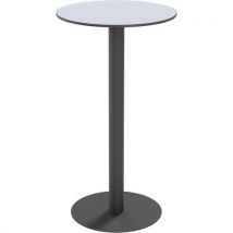 Meet By Paperflow - Tavolo Ristorazione Mezzo Alto Rotondo Ø60cm Laminato Bianco