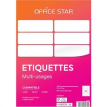 Office Star - 2400 Etichette Office Star 70 X 37 Mm