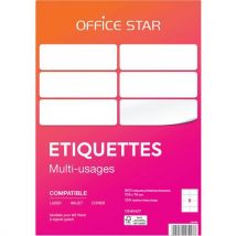 Office Star - Lotto Di 800 Etichette Office Star 105 X 74 Mm
