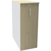 Simmob - Cassettiera Tower A114 3 Rip 1 Cart Sosp Bianco/acero