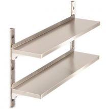 Hupfer - Scaffalatura Da Parete 2 Livelli 1000 X 400 Mm (a=1200 Mm)