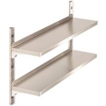 Hupfer - Scaffalatura Da Parete 2 Livelli 1200 X 400 Mm (a=1200 Mm)
