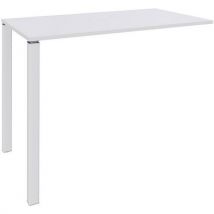 Simmob - Tavolo Alto 2 Piedi L120xa105xp60cm Bianco/piede Bianco