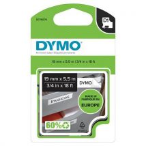 Dymo - Nastro Di Etichette Poliestere D1 Perm Nero Su Bianco 19mm