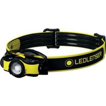 Ledlenser - Torcia frontale iH5R Ricaricabile - 400lm 180m IP54 35h Autonomia Nero/Giallo