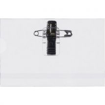 Lotto di 50 Porta-badge Con Spilla E Clip - 55 X 86 Mm - Pavo - Pavo