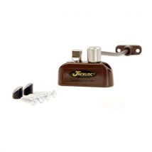 Jackloc - Bloccafinestra Con Cavo Senza Chiave - Marrone - Pro-twist