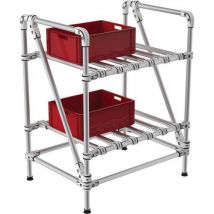 Trilogiq - Mini-rack Tubolare 2 Livelli 800x600x1000