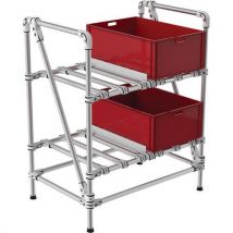 Trilogiq - Mini-rack Tubolare 2 Livelli 900x600x1100