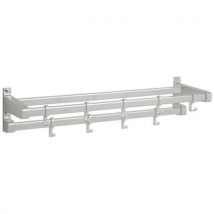 Gardelux by hermeta - Appendiabiti Parete Gardelux 1 Tipo 6 9 Appendini Alluminio