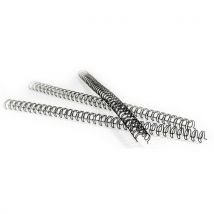 Lotto di 100 Spirale Per Rilegatura In Metallo 110mm-7/16-argento-pavo - Pavo