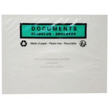 Lotto di 1000 Busta Portadocumenti - Trasparente Documenti Inclusi