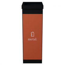 Paperflow - Pattumiera Per Raccolta Differenziata In Metallo - Arancione