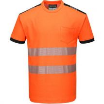 Lotto di 3 T-shirt Alta Visibilità Pw3 Arancione/nero - Portwest