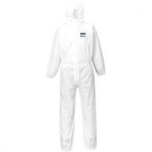 Lotto di 50 Biztex Tuta Sms 55g (50pc) Bianco Small - Portwest
