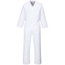 Portwest - Tuta Alimentare Bianco M - Cotone Poliestere Oeko-Tex - DPI Uomo
