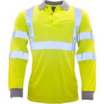 Portwest - Polo Fr Antistatica E Hivis A Maniche Lunghe