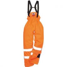 Portwest - Pantaloni Antipioggia Bizflame Con Fodera Hi-vis Fr Antistatica