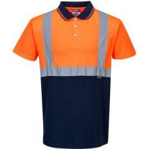 Lotto di 3 Polo Bicolore Arancione/blu Navy - Portwest
