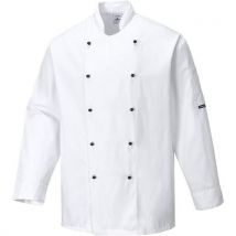 Lotto di 2 Giacca Chef Somerset Bianco Medium - Portwest