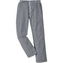 Portwest - Pantaloni Chef Bromley - Cotone Nero XXL - Oeko-Tex Standard 100