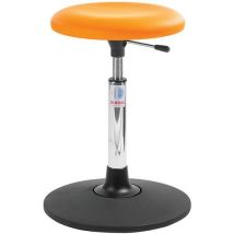 Global Professional Seating - Sgabello Sway Beta - Finta Pelle Arancione - Regolabile in Altezza 55-81cm - Max 110kg