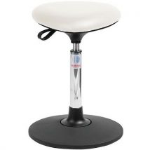 Global Professional Seating - Sgabello Sway Tria - Similpelle Bianco - Regolabile 50-69cm - Max 110kg