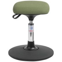 Global Professional Seating - Sgabello Sway Tetra Tessuto Verde/Giallo - Altezza Regolabile 41-54 cm - Max 110 kg