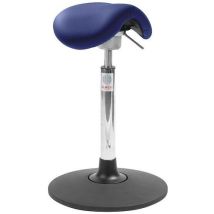Global Professional Seating - Sedia Alta Flexmatic Easy - Similpelle Blu - Regolabile 60-86cm - Max 110kg