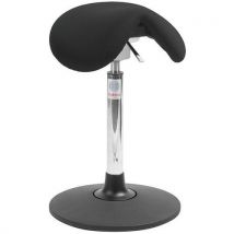 Global Professional Seating - Sedia Ufficio Mini Sway Flexmatic Tessuto Nero - Ergonomica e Flessibile - Max 110kg