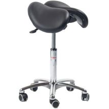 Global Professional Seating - Sella Echo Alta 2 Parti - Nera - Regolabile in Altezza - 110kg Max