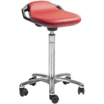 Global Professional Seating - Sgabello Space-similpelle-alto-rosso