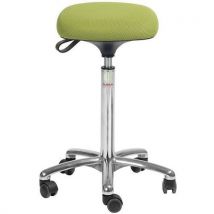 Global Professional Seating - Sgabello Tetra In Tessuto 3d-alto-con Ruote-verde