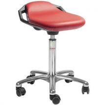 Global Professional Seating - Sgabello Space-similpelle-medio-rosso
