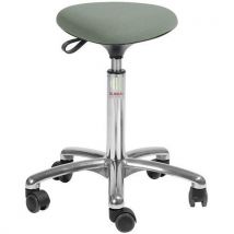 Global Professional Seating - Sgabello Tria-tessuto Cura-basso-con Ruote-verde