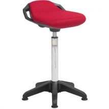 Global Professional Seating - Sgabello Octopus Space-tessuto 3d-alto-piedini-rosso