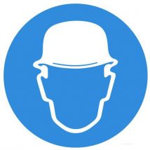 Cartello-casco Di Protezione Obbligatorio-systemtext