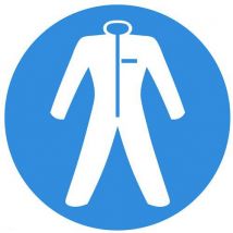 Cartello Indossare Imbracatura Sicurezza 80mm - Systemtext