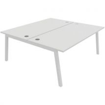 Buronomic - Scriv Bench 2 Pos 180x163cm El Part Bianco/bianco Partage