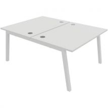 Buronomic - Scriv Bench 2 Pos 120x163cm El Part Bianco/bianco Partage